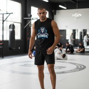 Muscle Shirt with Grey Lion